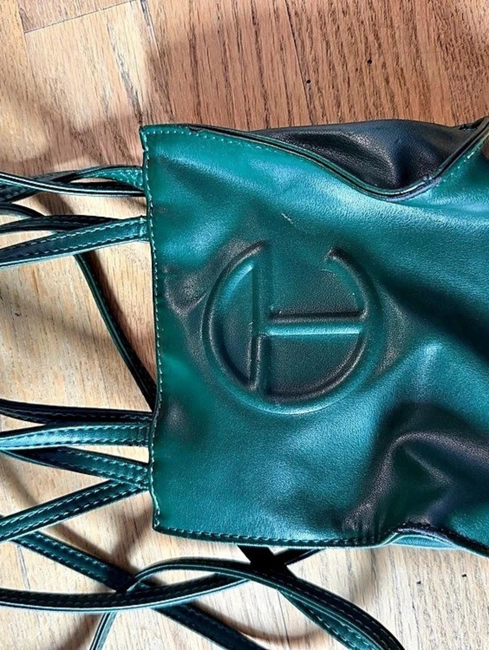 Telfar Small Shopping Bag Green Crossbody Bag
